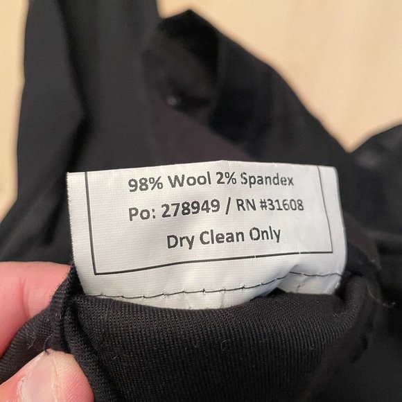 JAB Men's Wool Black Dress Pants 35 Short / 29 Waist - Picture 6 of 9